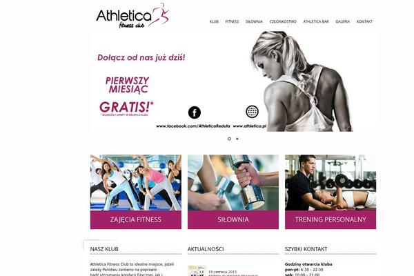 Athletica theme site design template sample