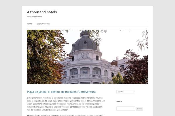 Twenty Twelve theme site design template sample