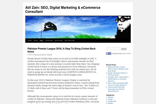 Twenty Ten theme site design template sample