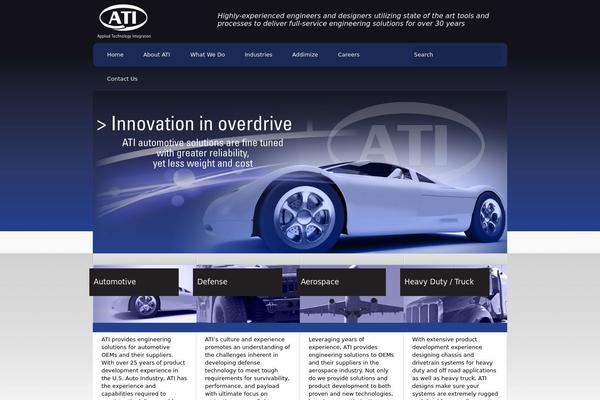 Ati theme site design template sample