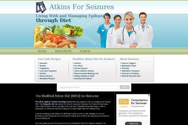 atkinsforseizures.com site used Atkins