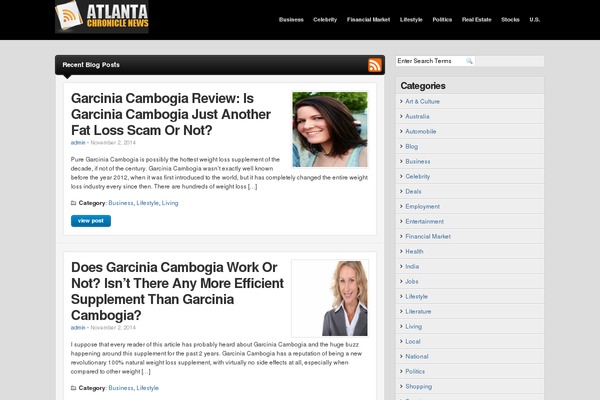 atlanta-chronicle.com site used Gadgetine