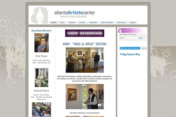 atlantaartistscenter.org site used Aactheme