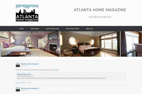 Vantage theme site design template sample
