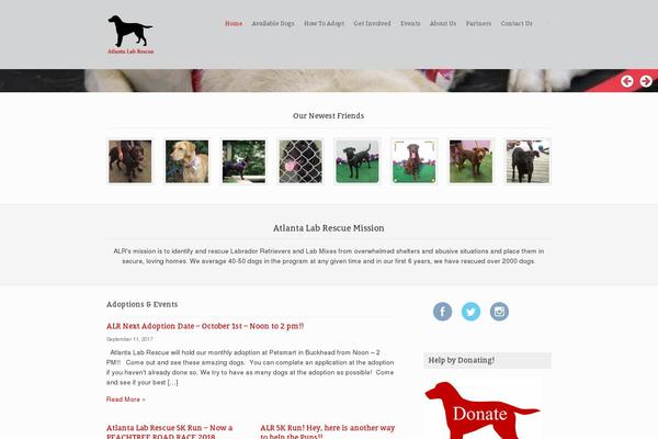 Rescue-child theme site design template sample