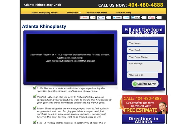 atlantarhinoplastycritic.com site used Rockstarleadtheme-v2-4
