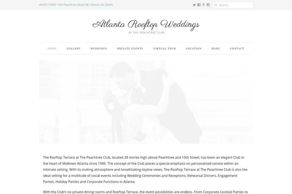 Weddings theme site design template sample