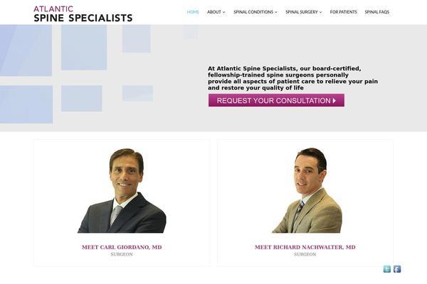 atlanticspinespecialists.com site used Bootstrap-component-blox
