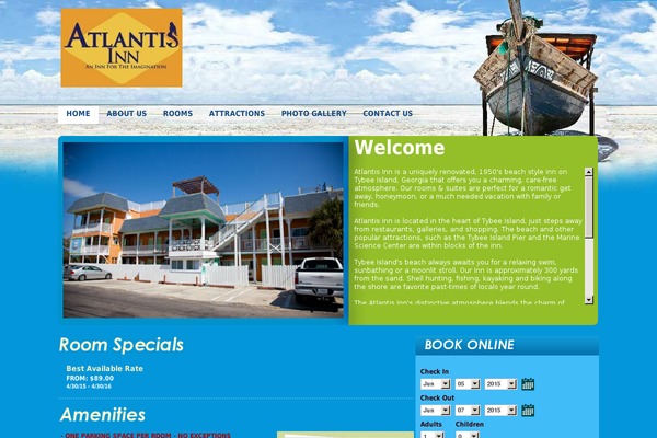 Atlantis theme site design template sample