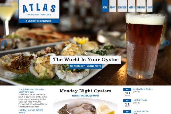 atlasoysterhouse.com site used Gsrestaurants