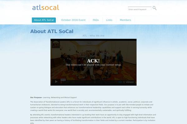 atlsocal.org site used Cushy