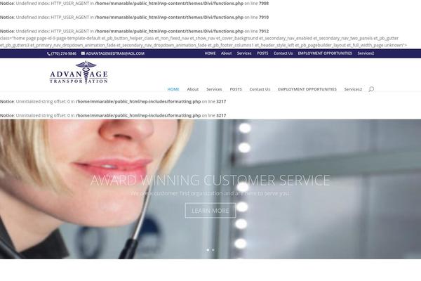 Divi theme site design template sample