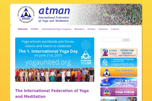 atmanyogafederation.org site used Divine-child