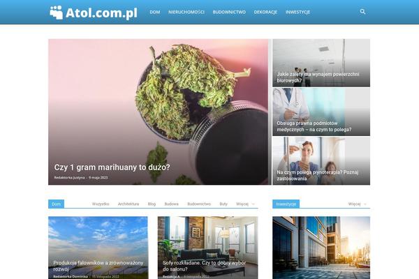 Newspaper theme site design template sample