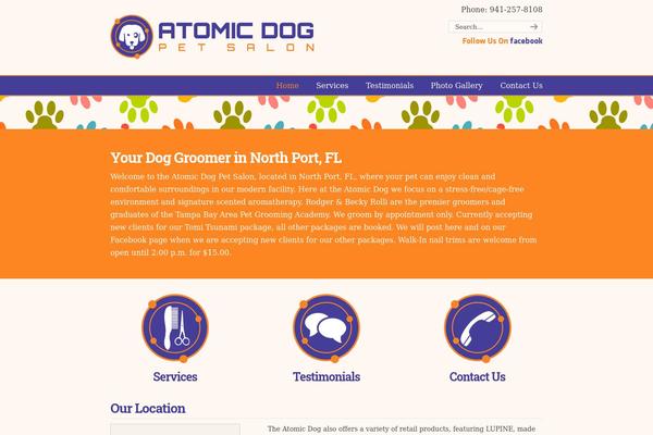 atomicdogpetsalon.com site used Atomicdog
