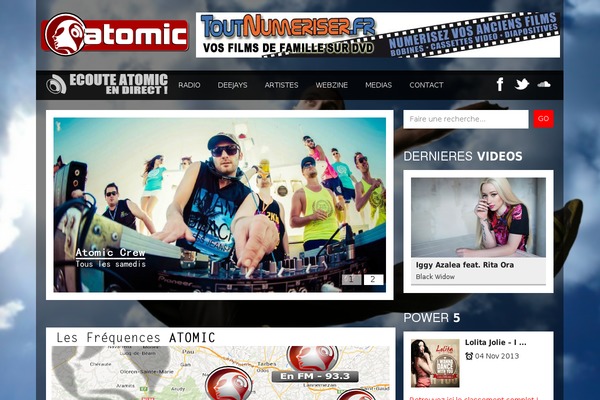 Soundwave theme site design template sample