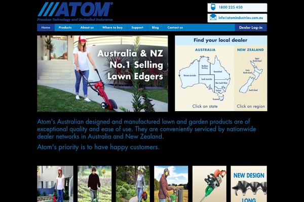 Atom theme site design template sample