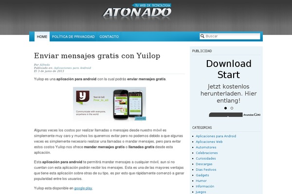 atonado.com site used Wi2bit