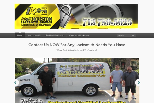 atoz-locksmith.com site used BizWay Theme