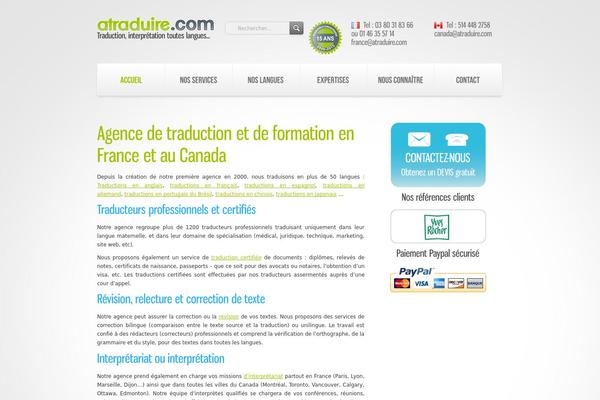 atraduire.com site used Theme1636