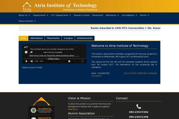 atria.edu site used Campus-child