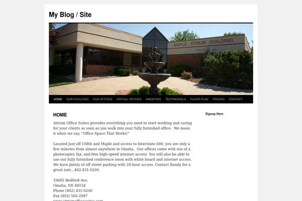 WordPress website example screenshot