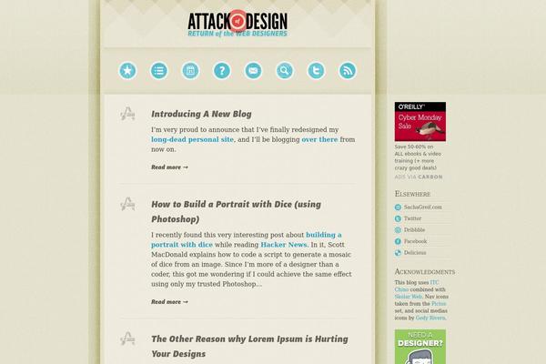 attackofdesign.com site used Attack-of-design