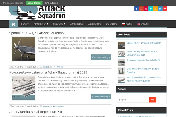 attacksquadron.pl site used Magazinestyle