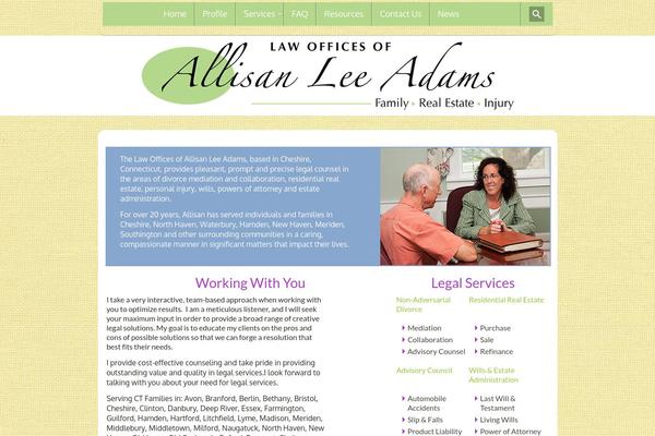 attorneyadamsct.com site used Allisanadams