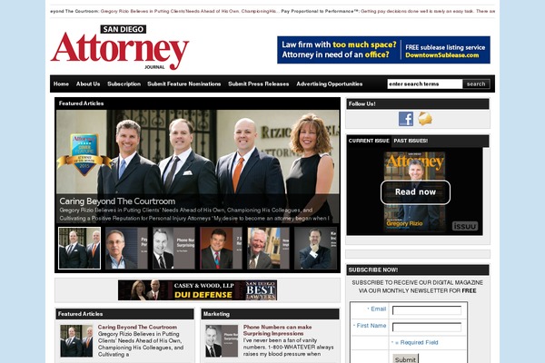 attorneyjournalsd.com site used Wpsmooth