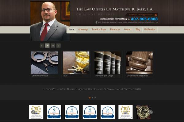 attorneymatthewsrbark.com site used Matthrayan