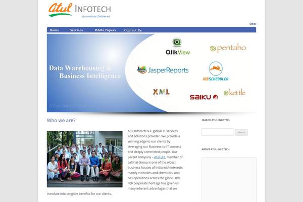 Twenty Twelve theme site design template sample
