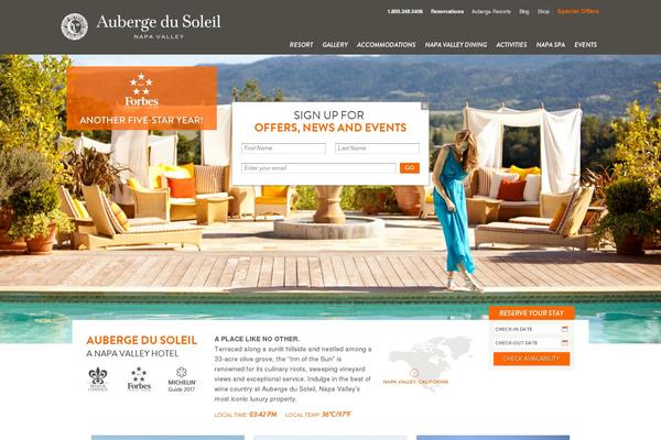 Auberge theme site design template sample