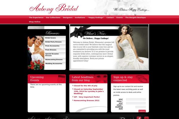 aubonybridal.com site used Bridal