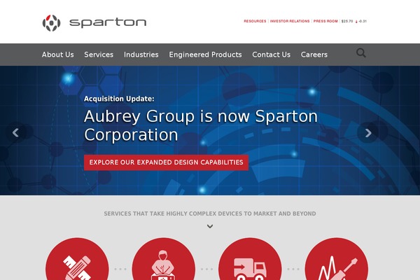 aubreygroup.com site used Sparton