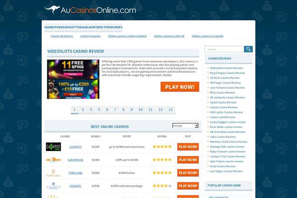 aucasinosonline.com site used Casinoadv