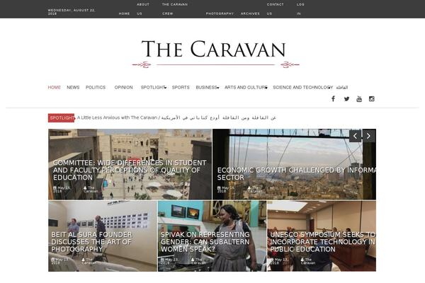 Caravan theme site design template sample