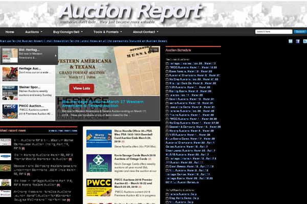 auctionreport.com site used Gadgetine