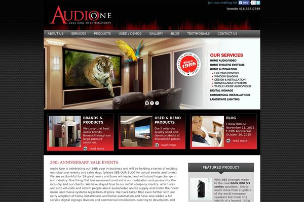 audio-one.ca site used Audio