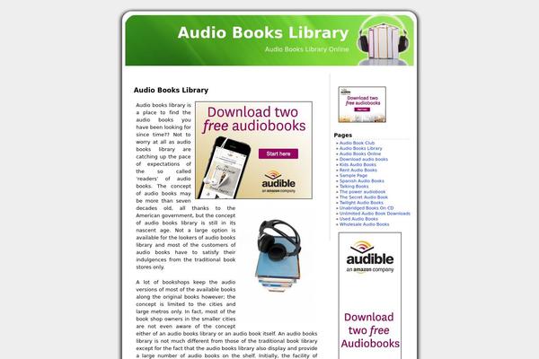 audiobookslibrary.biz site used Blueberry