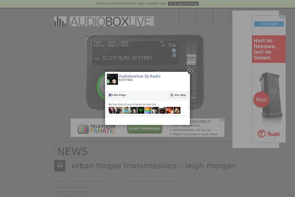 audioboxlive.com site used Audioboxlive-theme