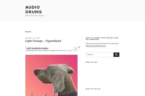 Twenty Seventeen theme site design template sample