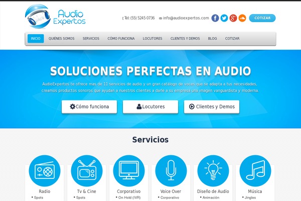 audioexpertos.com site used Theme50603