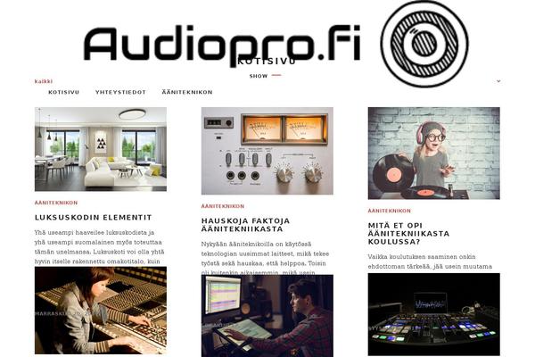 audiopro.fi site used Noah-lite