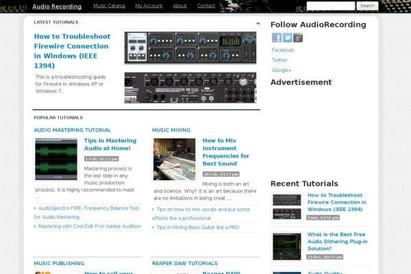 audiorecording.me site used Toolset-bootstrap-audiorecording