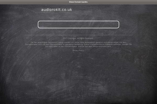 audiorokit.co.uk site used Clean Journal