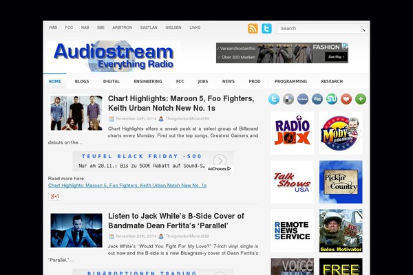 audiostream.net site used Suvpress