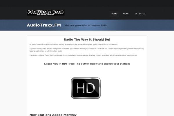 audiotraxx.fm site used Slickhost-wordpress