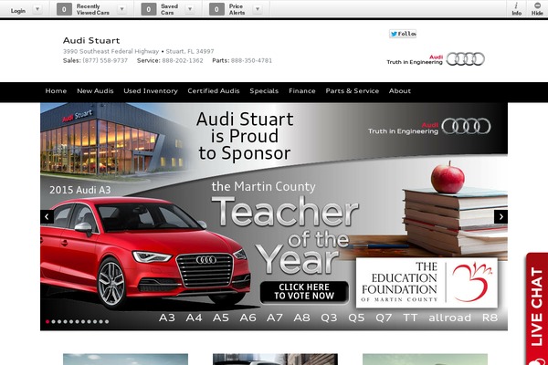 audistuart.com site used Blogas