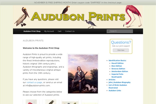 WordPress website example screenshot
